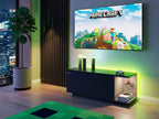 Bakside av TV-benk med 2 dører og kabelgjennomføring Minecraft