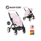 Tvillingdukkevogn Maxi-Cosi-design for dukker opptil 42 cm bakside
