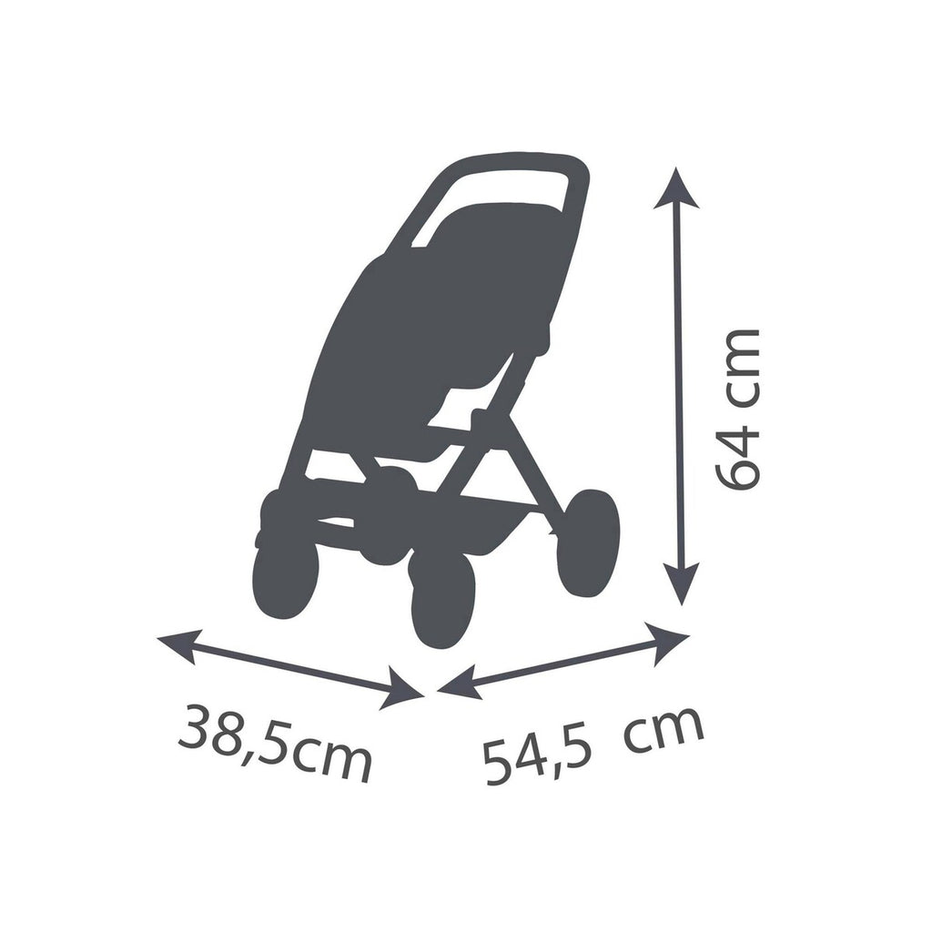 Oppbevaringskurv under setene på Tvillingdukkevogn Maxi-Cosi-design for dukker opptil 42 cm