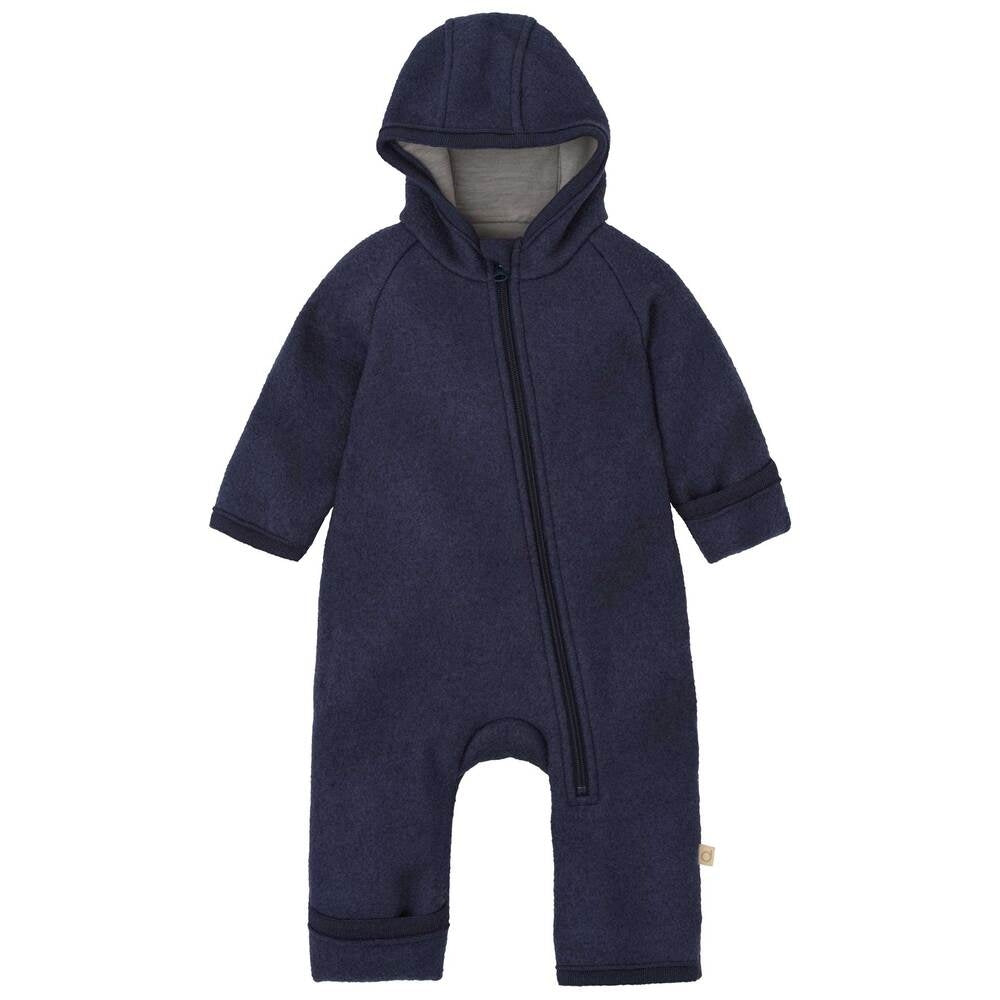 Ulloverall med glidelås indigo str. 98/104 - Disana forfra