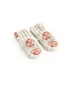Detalj av antisklisåle på ullsokker med antisklisåle for baby beige sweet hazel SOXS