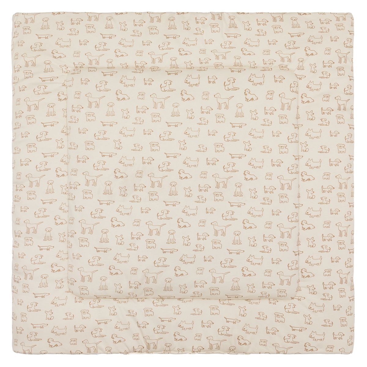 Underlag til lekegrind i jersey-bomull 120 x 120 cm - Fillikid sett fra toppen