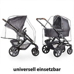 Universelt regntrekk til Salsa, Condor, Turbo, Tereno - ABC Design pakkes sammen