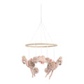 Uro i tre og tekstil Flamingo 22 cm fra Fehn forfra