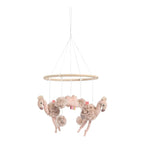 Uro i tre og tekstil Flamingo 22 cm fra Fehn forfra
