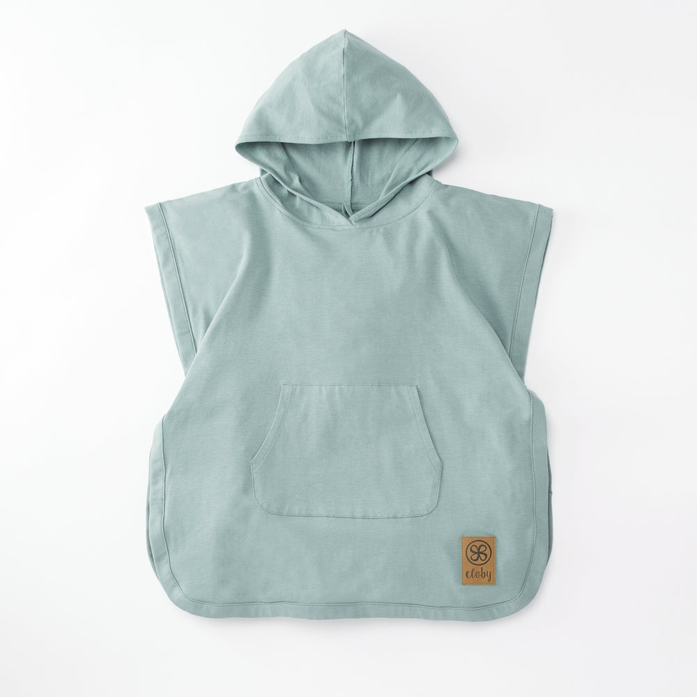UV-poncho UPF 50+ økologisk bomull 3-5 år Sea Blue fra Cloby