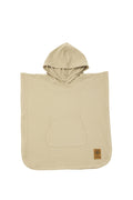 UV-poncho UPF 50+ økologisk bomull 3-5 år Sandy Beach forfra