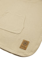 UV-poncho UPF 50+ økologisk bomull 3-5 år Sandy Beach bakside