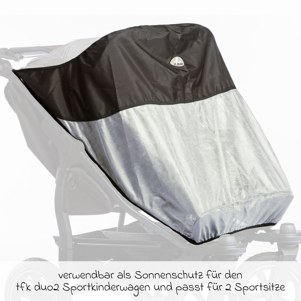 UV-solbeskyttelse for to Duo 2 sportsseter - TFK detalj av stoff