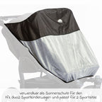 UV-solbeskyttelse for to Duo 2 sportsseter - TFK detalj av stoff