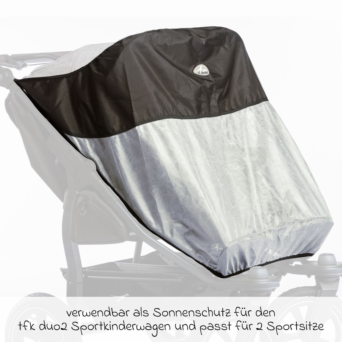 UV-solbeskyttelse for to Duo 2 sportsseter - TFK detalj av stoff