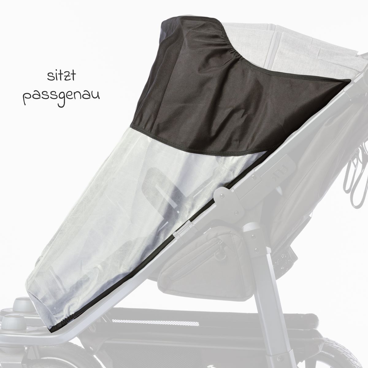 UV-solbeskyttelse for to Duo 2 sportsseter - TFK montert på sportsseter