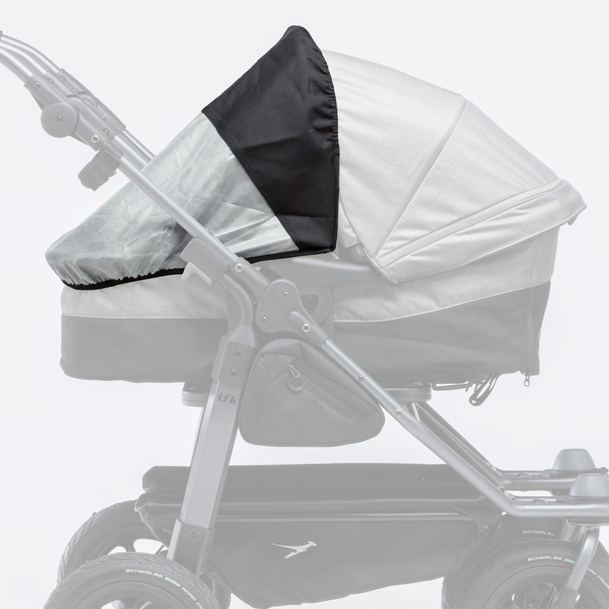 UV-solbeskyttelse for Duo kombienhet (bærebag + sete) - TFK forfra