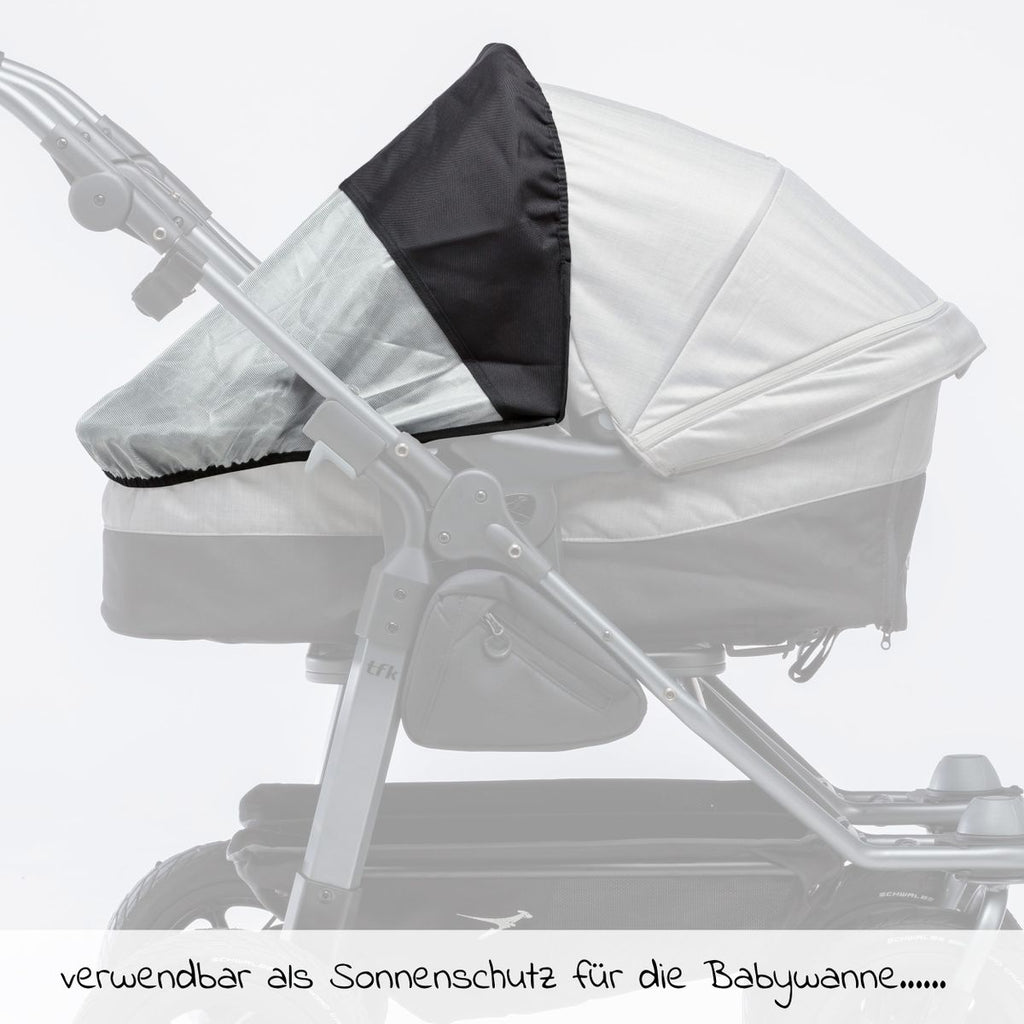 UV-solbeskyttelse for Duo kombienhet (bærebag + sete) - TFK bakside
