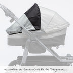 UV-solbeskyttelse for Duo kombienhet (bærebag + sete) - TFK bakside