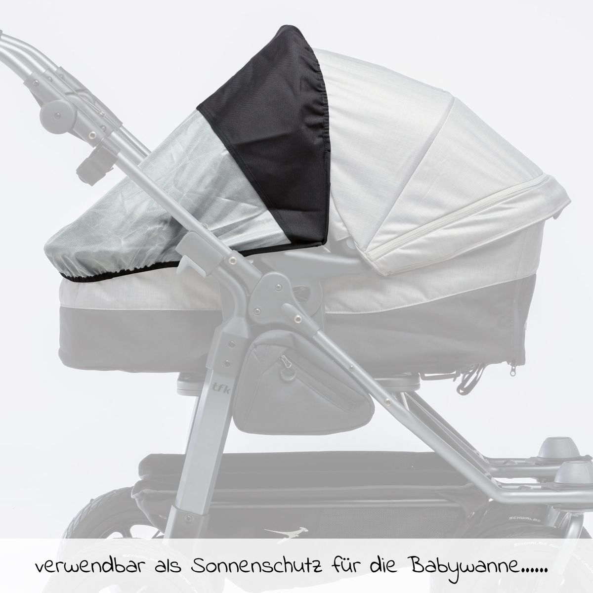 UV-solbeskyttelse for Duo kombienhet (bærebag + sete) - TFK bakside