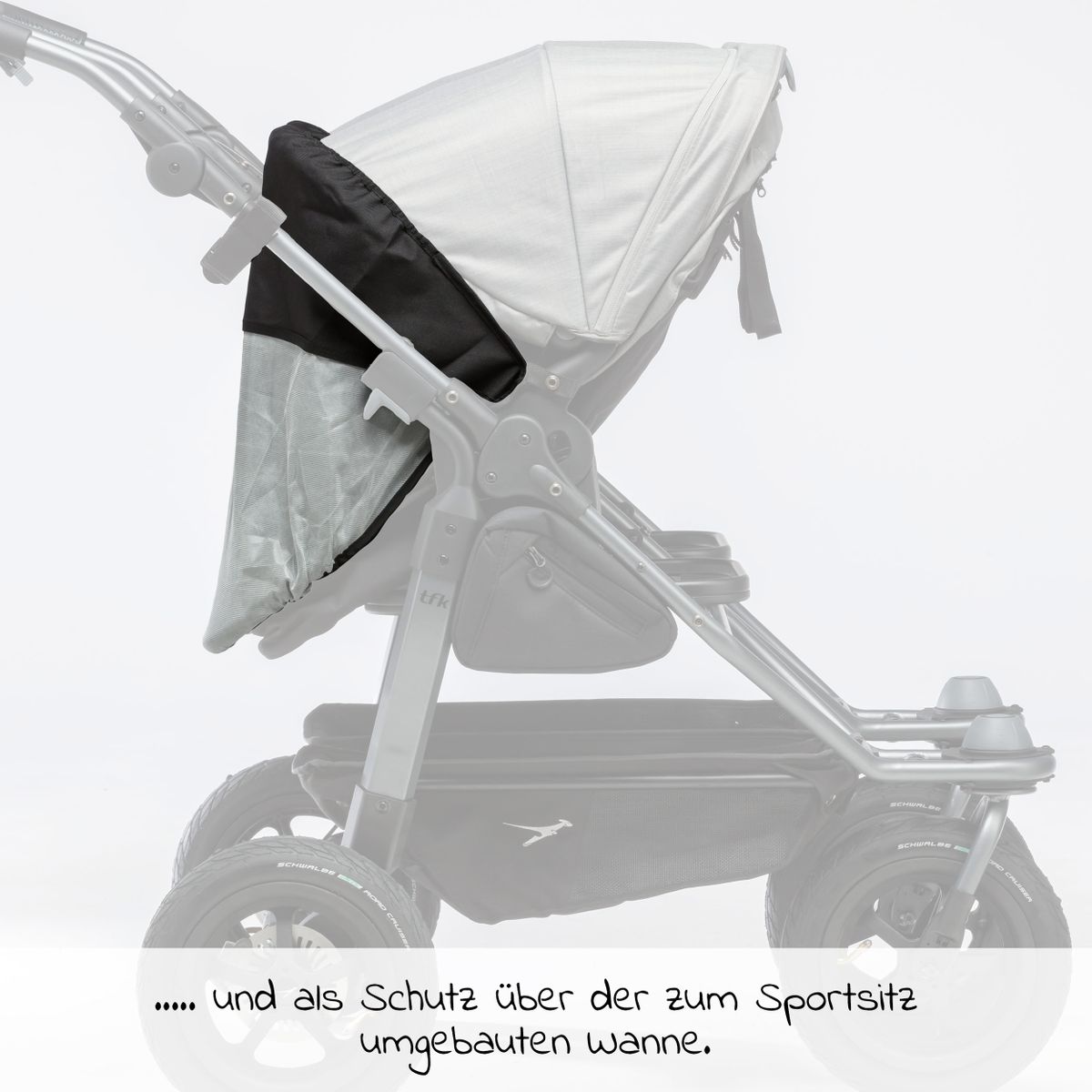 UV-solbeskyttelse for Duo kombienhet (bærebag + sete) - TFK detalj