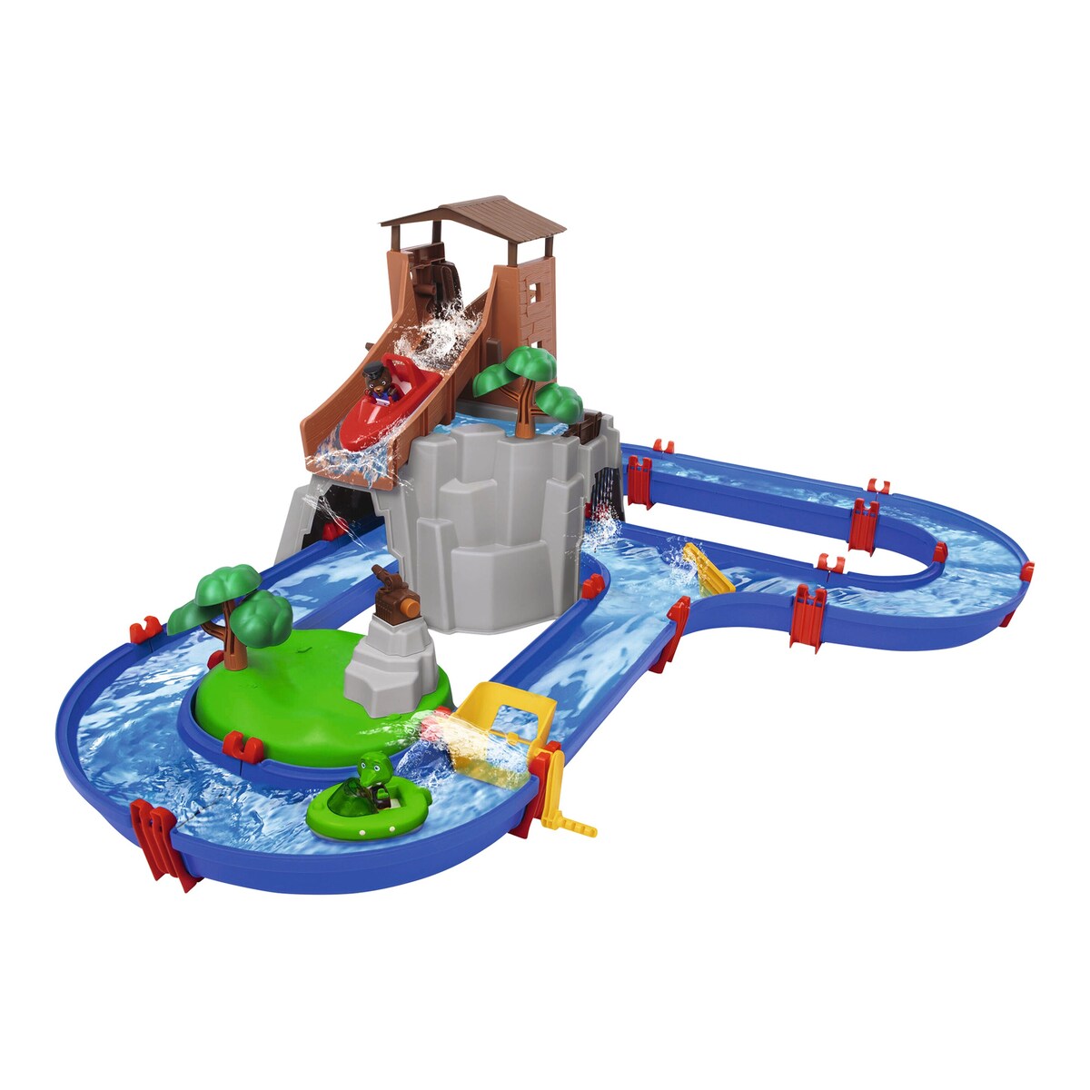 Vannbane AdventureLand med fjell og foss - AquaPlay forfra