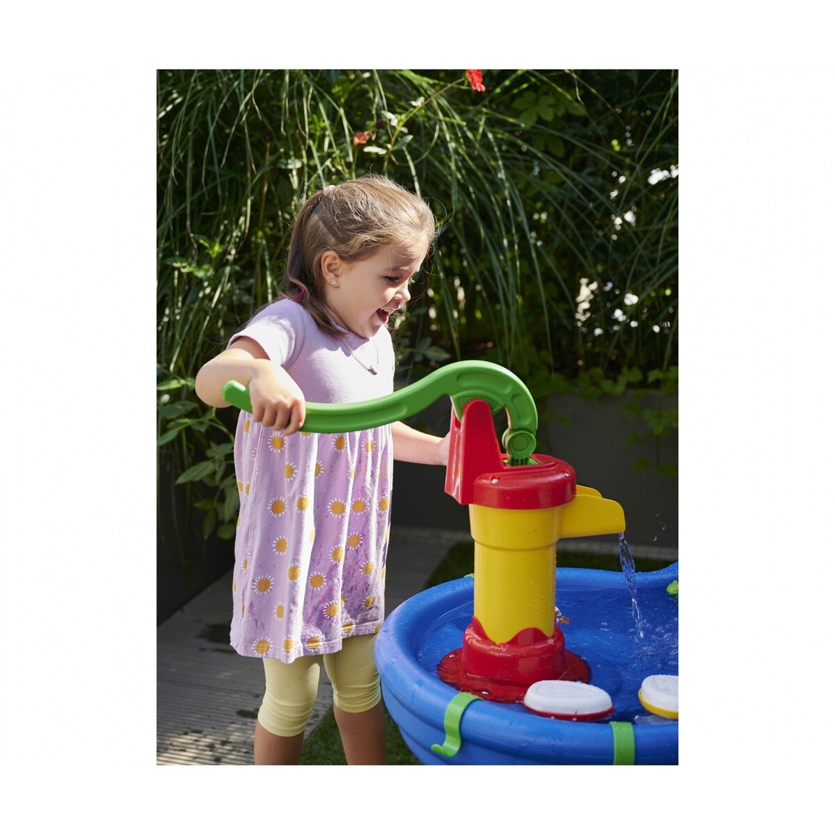 Vannbord med fontene og pumpe fra 3 år med vannfallfunksjon