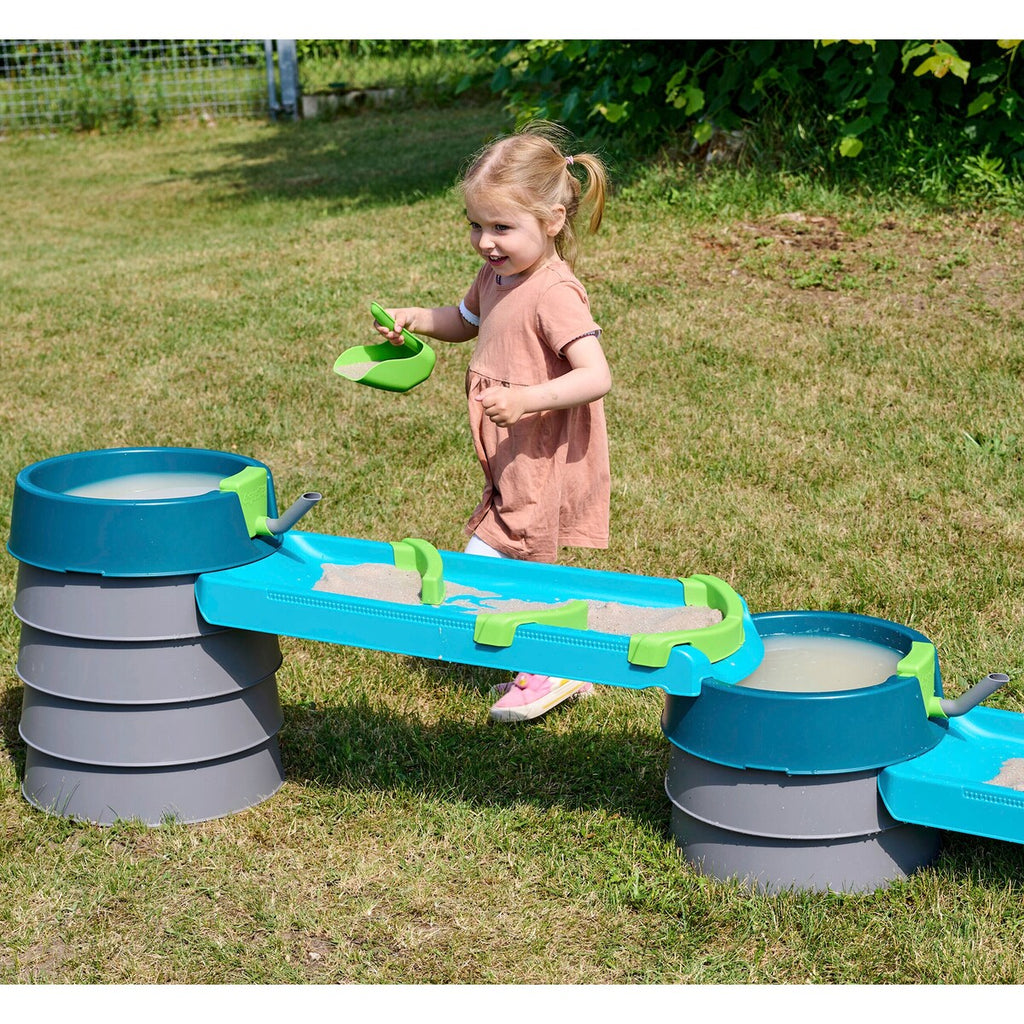 Vannlekebane Mudway Flow bakside med vannkanaler