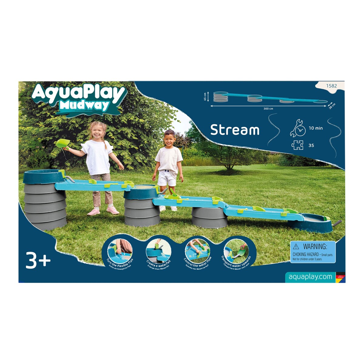 Vannlekebane Mudway Stream med 3 bassenger og bevegelige deler