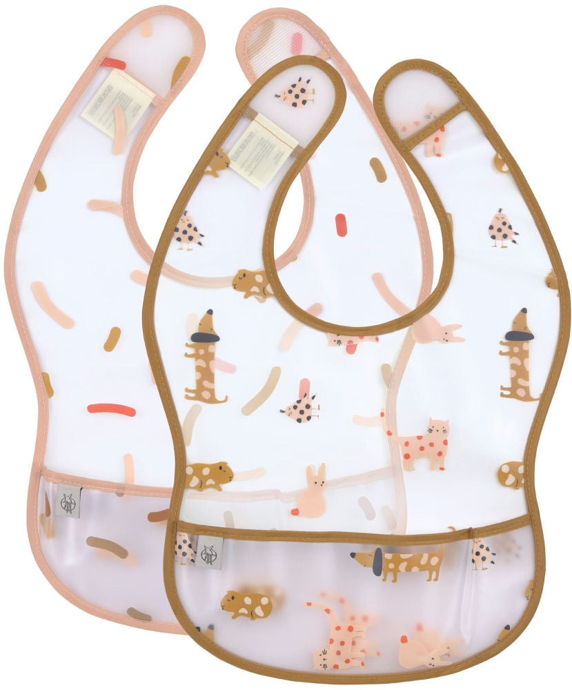 Vanntette smekker med oppsamler 2-pack Little Mateys forfra