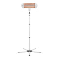 Varmelampe 2-i-1 HeatCare+ Flex med gulvstativ 700 W forfra