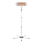 Varmelampe 2-i-1 HeatCare+ Flex med gulvstativ 700 W forfra