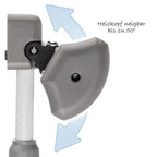 Varmelampe Easy Heat Flex til stellebord med stativ bakside