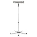 Varmelampe Easy Heat Flex til stellebord med stativ forfra