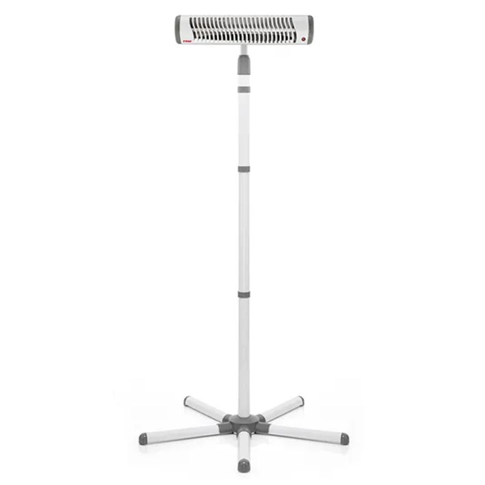 Varmelampe Easy Heat Flex til stellebord med stativ forfra