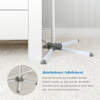 Montert Varmelampe EasyHeat Flex med gulvstativ 500W ved stellebord