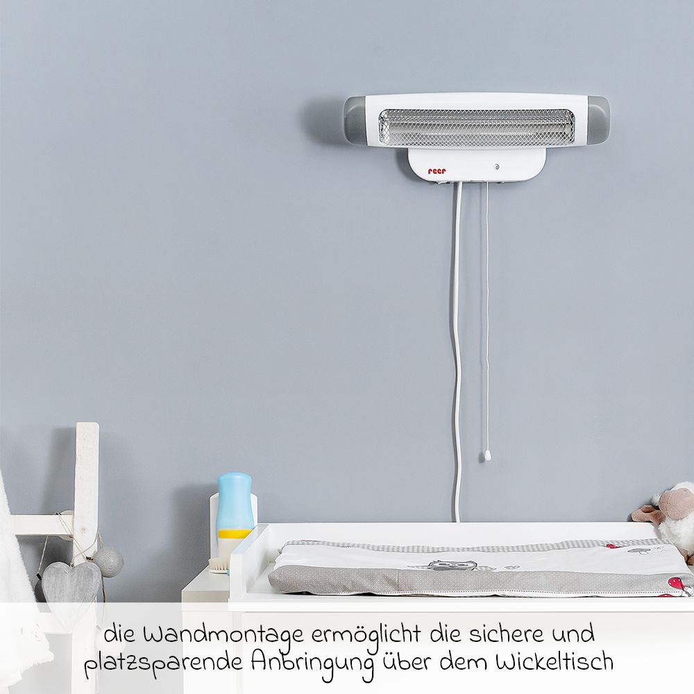 Detalj av varmeelement på Varmelampe FeelWell 2-i-1
