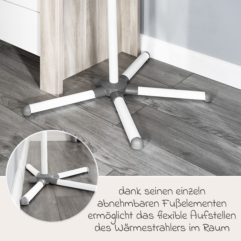Stabil base på Varmelampe FeelWell 2-i-1