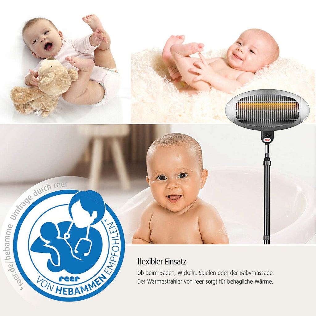 Detalj av varm lampe for stellebord med gulvstativ 148-210 cm