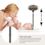 Montert varm lampe for stellebord med gulvstativ 148-210 cm
