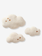 Veggdekor skyer i teddyfleece 3-pk bakside