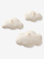Detalj av veggdekor skyer i teddyfleece 3-pk