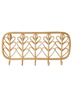 Bakside av Vegggarderobe i rotting BOHO med 5 knagger 60 cm