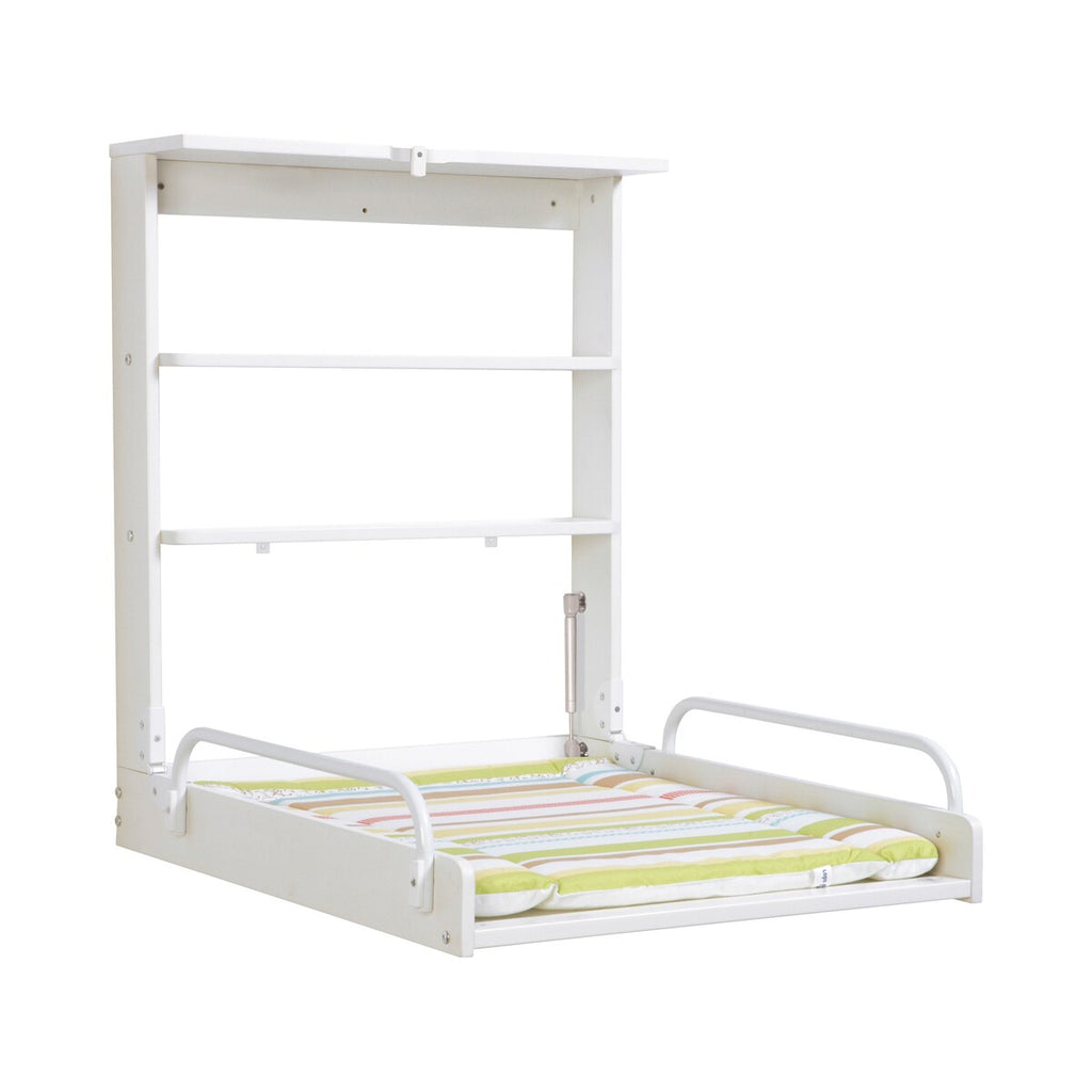 Vegghengt stellehylle sammenleggbar 79x63 cm maks 15 kg forfra