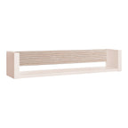 Vegghylle Happy natur/beige 90x18 cm forfra