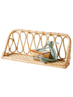 Bakside av Vegghylle i rotting til barnerom 60 x 25 cm natur