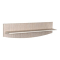 Vegghylle Smile antrasitt/trøffel 90x23 cm forfra