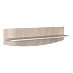 Vegghylle Smile antrasitt/trøffel 90x23 cm forfra
