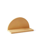 Bakside av Vegghylle Star gul FSC-sertifisert MDF 30 x 16 cm