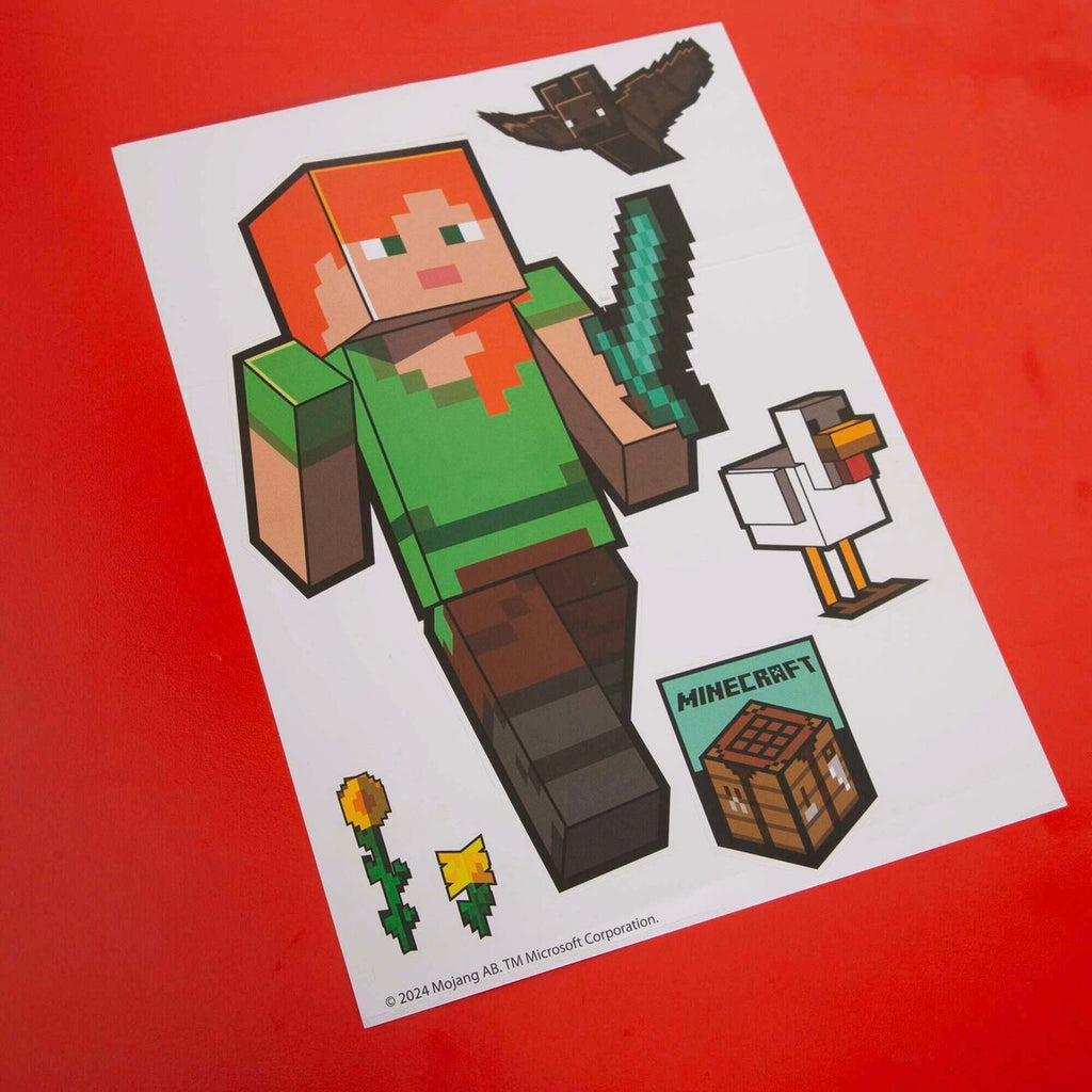 Montert Veggklistremerker Minecraft-karakterer selvklebende vinyl på vegg