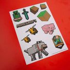 Veggklistremerker Minecraft-karakterer selvklebende vinyl - roba