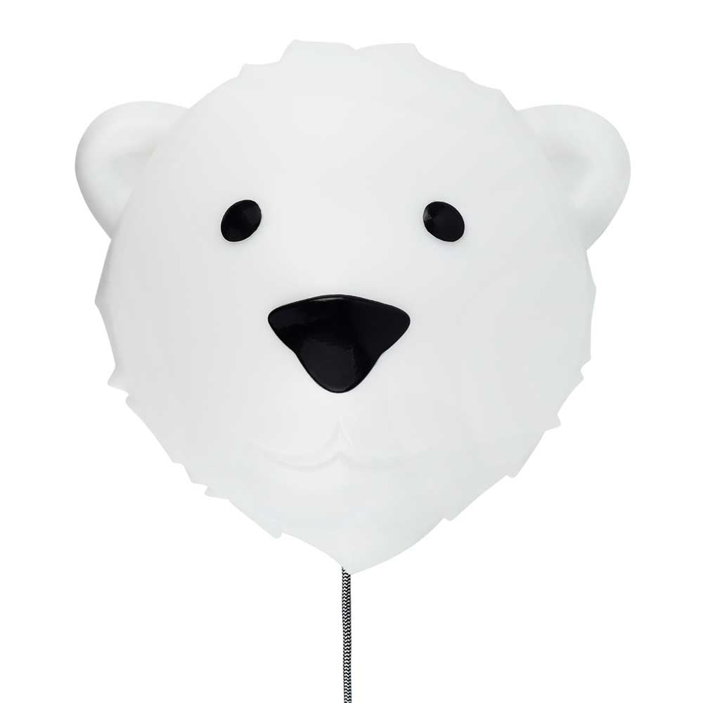 Vegglampe Björn isbjørn 34x36 cm forside