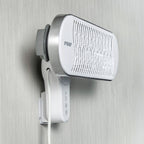 Bakside av veggmontert varmelampe HeatCare+ med monteringsdetaljer
