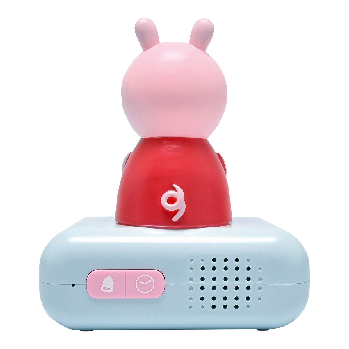 Bakside av Vekkerklokke Peppa Pig med nattlys og LCD